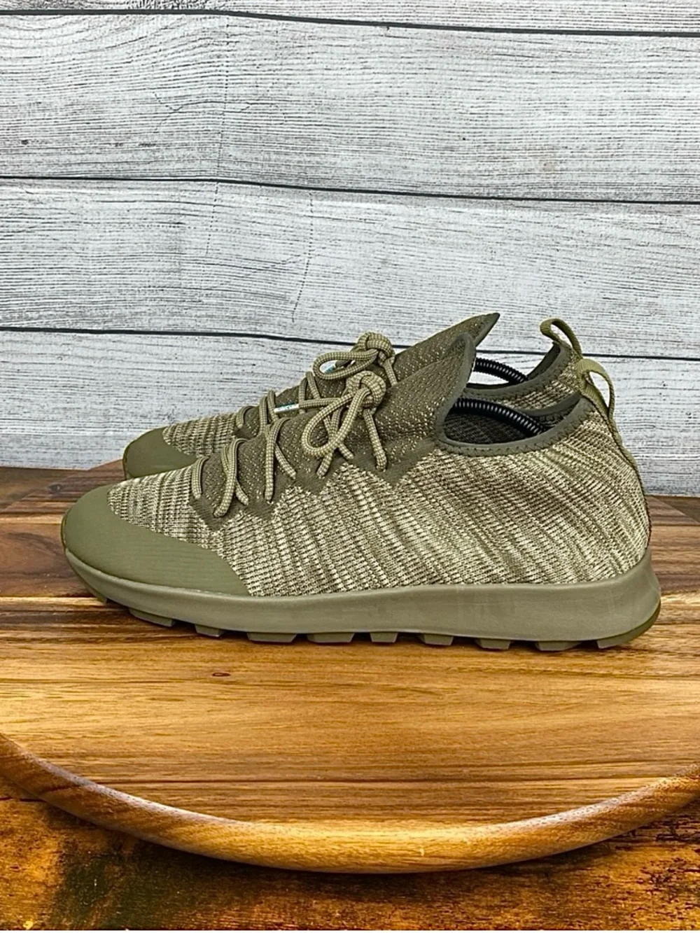 Native Shoes AP Proxima LiteKnit Olive Green Sneakers Men’s Shoe Size 10.5
